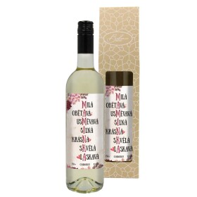 Mediabox Dárkové víno - Mamince text - bílé 750ml