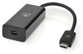 Nedis USB-C adaptér na Mini DisplayPort černá / Adaptér / USB 3.2 Gen 1 / 8K/60Hz / 0,20 m (CCGP64452BK02)