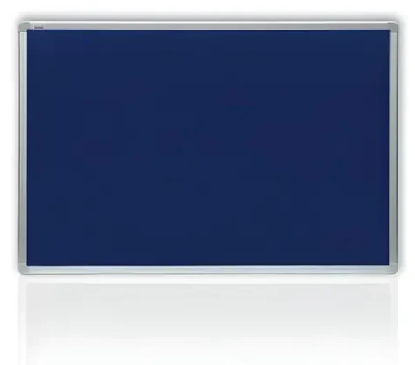 2x3 Filcová tabule 150x120 cm modrá / Tabule / Hliníkový rám / Požárně odolná