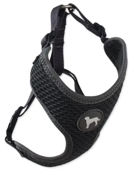 Active Dog Postroj Mellow XS tmavě šedá / Pro miniaturní psy / 1,5x30-40 cm (0904-92206)