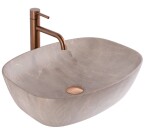 REA - Umyvadlo na desku Freja Beige 51x39,5 REA-U6647