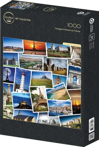GRAFIKA Čtvercové puzzle Plavba přes Francii