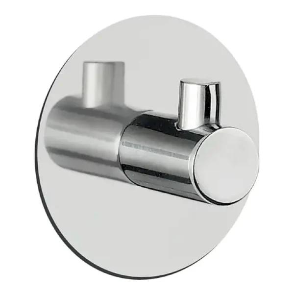 Spirella METI kulatý samolepící háček lesklá nerezová ocel / průměr 50 mm (7610583139825)