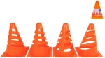 Tréninkové kužely oranžové / 4 ks / plast / 13 x 18 x 13 cm (720708)