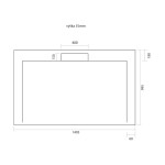 GELCO - Sprchová vanička IRENA HI150100 1500x1000 hladká HI150100