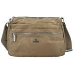 Trendy dámská nylonová crossbody kabelka Nomia, béžová