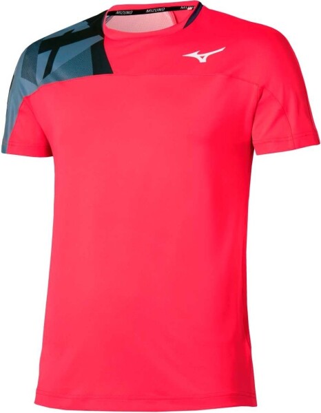 Mizuno Daybreakers Shadow SS Tee M Vibrant Red - Běžecké tričko Mizuno Daybreakers Shadow SS Tee 62GAC50066 Velikost textilu: M
