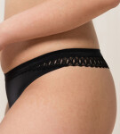 Dámská tanga Aura Spotlight High Leg string černá TRIUMPH BLACK