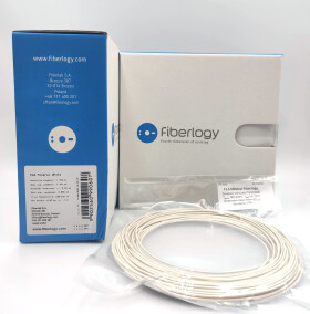 VZOREK 20 METRŮ - PLA MINERAL brousitelný filament bílý 1,75 mm Fiberlogy