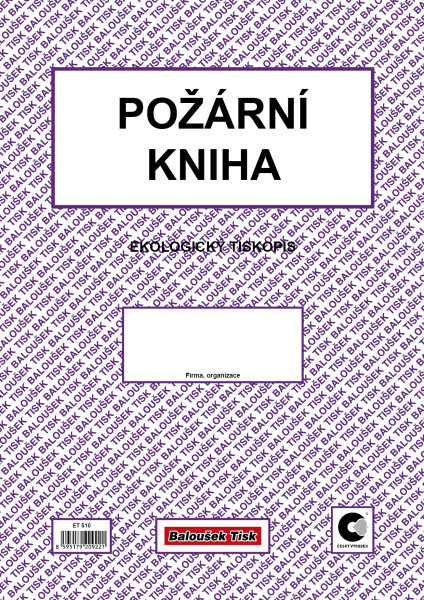 Baloušek Tisk ET510 Požární kniha