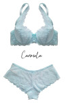 Dámské brazilky 053/54/2 Carmela blue - MAT světle modrá S
