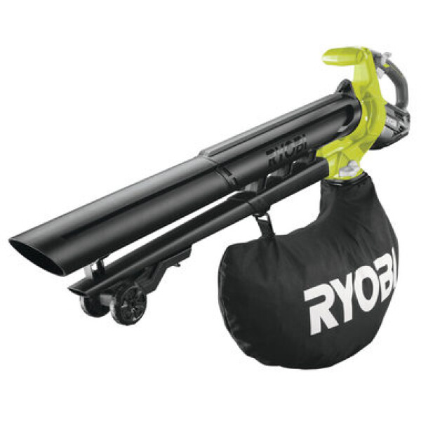 Ryobi OBV18 / Aku Bezuhlíkový Vysavač a fukar / 18V / 6 m3-min / 201 km-h / vak listí 45 L (5133003661)