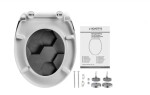 Schütte GREY HEXAGONS| Duroplast, Soft Close 4008431823928