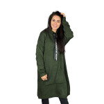 HOSH Pletené šaty EVELYN s kapucí Barva: Černá