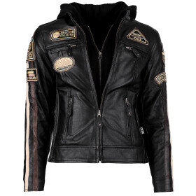 Dámská Kožená Bunda MC Collection LH3 Brixton Černá Velikost: XS