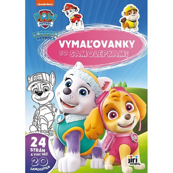 Maľovanky A4 so samolepkami Labková patrola
