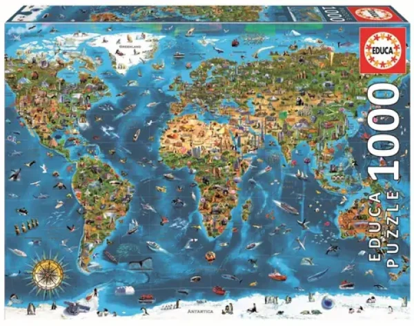 EDUCA Puzzle Zázraky světa