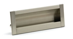 Tulip Nábytková úchytka zápustná Concava rozteč: 128mm nikl broušený (157778)