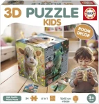 EDUCA 3D Puzzle kostka Zvířátka