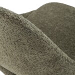 Židle jídelní, zelená látka, kovové nohy, broušená nerez.