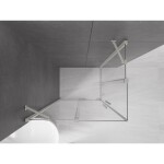 MEXEN/S - Velar Duo sprchový kout, posuvné dveře 100 x 90, transparent, nikl kartáčovaný 871-100-090-02-97