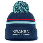 Fanatics Dámská zimní čepice Seattle Kraken NHL Authentic Pro W/Cap Cuffed Pom Beanie