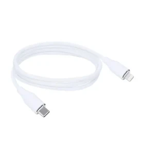 Solight SSC1901-S kabel USB-C (M) - Lightning (M) 1m bílá / silikon (8592718036126)