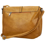 Trendy dámská koženková crossbody kabelka Relinda, žlutá