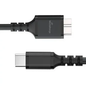 MediaRange MRCS257 černá / Kabel / Micro-USB B - USB-C / USB 3.2 Gen 1 / 5 Gbit/s / 0,5 m (MRCS257)