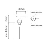 NIMCO Náhradní díl Dávkovací pumpička chrom 1028EL-26 1028EL-26