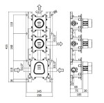 PAFFONI - Modular Box Základní těleso pro termostatické baterie pod omítku MDBOX018