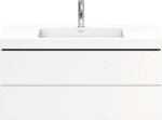 DURAVIT - L-Cube Skříňka s umyvadlem 50x100x48 cm, 2 zásuvky, bílá mat LC6928O1818