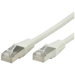 Value 21.99.0344 RJ45 síťové kabely, propojovací kabely CAT 5e S/FTP 30.00 m šedá dvoužilový stíněný, pozlacené kontakty 1 ks