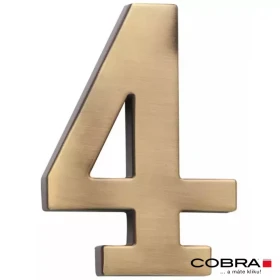 Cislo 3D bronz cesany 4 - 10 cm
