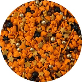 Dortisimo 4Cake Cukrové zdobení oranžové a černé Orange Holiday (80 g) Besky edice