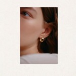 Náušnice s tygřím okem Jacina - autorská kolekce, Zlatá