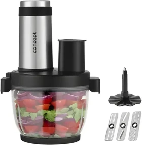 Concept RM3300 černá / Kuchyňský robot / 350 W / 4 rychlosti / 2 l / nerezové tělo (rm3300)