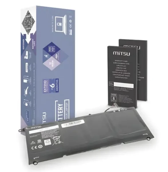 Baterie pro Dell XPS 13 9360 / Baterie pro notebook / 5400 mAh / 46 Wh / 7,6 V (BC/DE-9360)