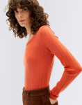 Tričko Thinking MU Pumpkin Trash Casilda L/S Top PUMPKIN