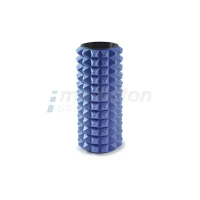 Gymy Masážní válec pěnový 13cm modrý / Masážní válec / trojúhelníkové výstupky