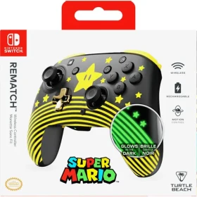 Turtle Beach Rematch Super Mario Star / Gamepad / Nintendo Switch / USB-C / výdrž baterie 40 h (TBC-8101-75)