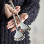 Bloomingville Salátový příbor Kinnie Silver, stříbrná barva, kov