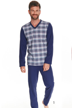 Pánské pyžamo tmavě modrá 4XL