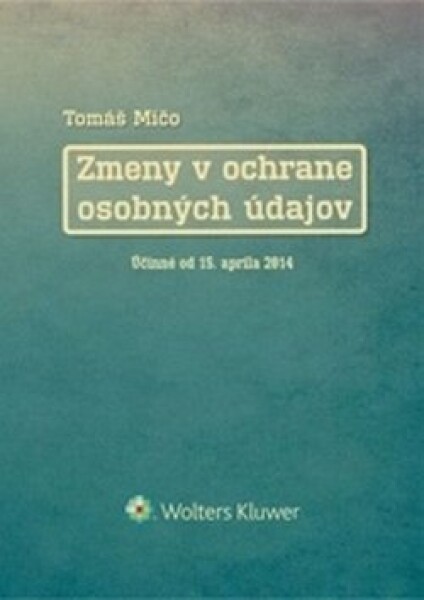 Zmeny ochrane osobných údajov