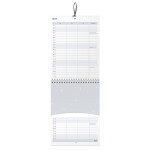 Busy B Nástěnný kalendář pro páry Birds 2026, modrá barva, papír