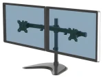 Fellowes Seasa černá / Stolní stojan pro 2 monitory / VESA 75-100 mm / do 27" / nosnost 8 kg (8043701)
