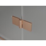 MEXEN/S - Lunar L Duo sprchový kout dveře křídlové 90 x 85, transparent, měď kartáčovaná 834L-090L-085P-65-00