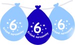 Balónek modrý KRÁSNÉ NAROZENINY číslo 6 visící- 5 ks balonky.cz Balónek modrý KRÁSNÉ NAROZENINY číslo 6 visící- 5 ks balonky.cz