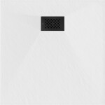 MEXEN/S - Hugo sprchová vanička SMC 90 x 90, bílá, krytka černá 42109090-B