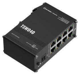 Teltonika TSW040 / Průmyslový switch / 8x LAN 10/100 / PoE 240W / IP30